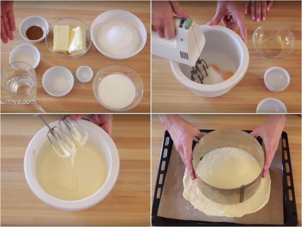 Procesul de preparare a biscuitului. Imagini de pe canalul „Bucătărie de familie“