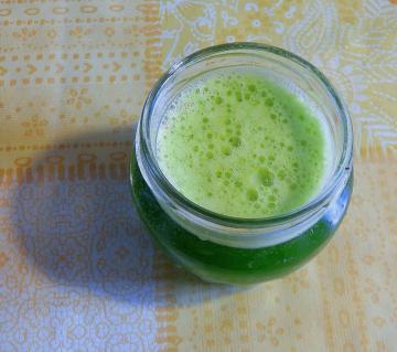 Băutură verde Vitamina iarnă, purificarea organismului de mucus acumulate
