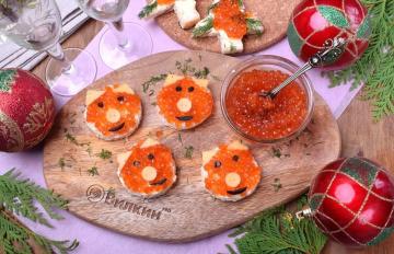 Sandvișuri de Anul Nou cu caviar
