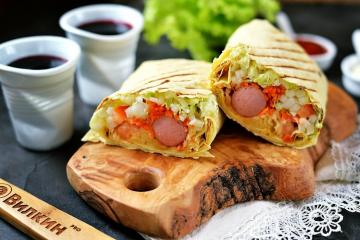 Hot dog în lavash