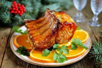 2020 masa de Anul Nou: suculent de carne de porc cu portocale